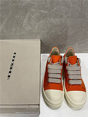 Rick Owens DRKSHDW Fogachine Mega Lace Orange Canvas Low Top - DU01B7802DMW1 5311 - 5