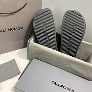 Balenciaga Pool Slides Double Black - 565826W1S841000 - 5