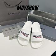 	 Balenciaga Pool Slide White  - 1