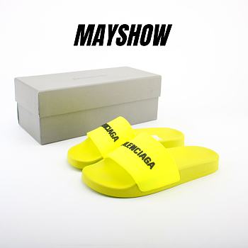 Balenciaga Pool Slide Lime - 565826 W1S803501