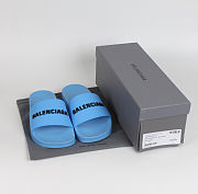 Balenciaga Pool Slide Blue - 565826 W1S80 4005 - 4