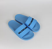 Balenciaga Pool Slide Blue - 565826 W1S80 4005 - 3