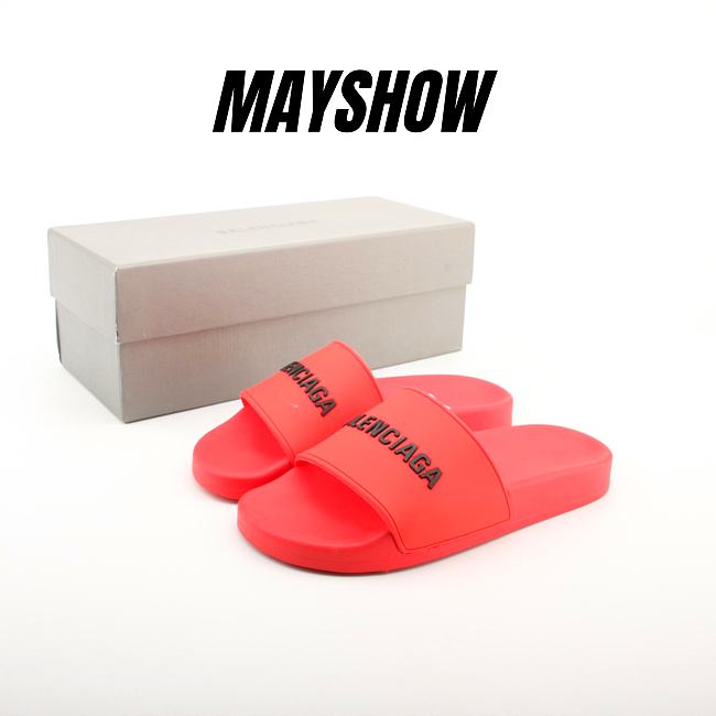 Balenciaga Pool Slide Red - 565826 W1S80 6561 - 1