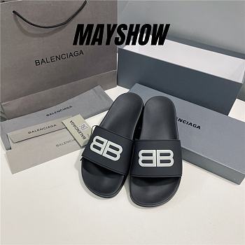 Balenciaga Pool Slides 3D BB Glow Logo - 656395W1S851090 / 656395W1S861073