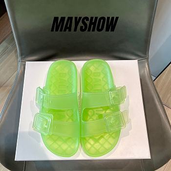 Balenciaga Mallorca Sandal Clear Neon Yellow - 656937W2DZ27321