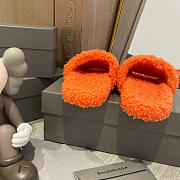 	 Balenciaga Furry Slide Orange - 2