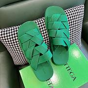 Bottega Veneta Acid Turquoise Plat Mule - 651402V0GV03227 - 3