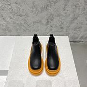 Bottega Veneta Black Tangerine Mid Tire Ankle Chelsea Boot - 630281VBS501384 - 5