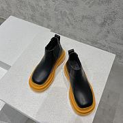 Bottega Veneta Black Tangerine Mid Tire Ankle Chelsea Boot - 630281VBS501384 - 4