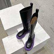 Bottega Veneta Tire Chelsea Knee High Boot Black Unicorn - 2