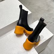 Bottega Veneta Black Tangerine Flash Ankle Chelsea Boot Shearling - 2