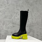 Bottega Veneta Black Kiwi Flash Knee High Chelsea Boot Shearling - 3