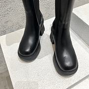 Bottega Veneta Black Flash Knee High Chelsea Boot Shearling - 2