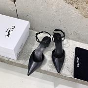 Celine Kitten With Metal Toe In Black - 347853676C.38NO - 5