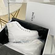 Celine Jane Mid Lace-up Sneaker In Optic White - 346282220C.01OP - 5