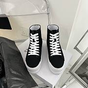 Celine Jane Mid Lace-up Sneaker In Black - 4