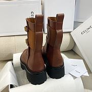 Celine Bulky Buckled Medium Boot In Calfskin Brown - 346513607C.19EB - 2