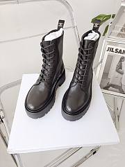 Celine Bulky Laced Up Boot In Shiny Bull Black - 345553579C.38NO - 3