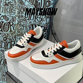 Celine Trainer Low Lace-up Sneaker Orange Black