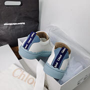 Chloe Stormy Blue Lauren Sneaker - CHC20U108M141F - 4