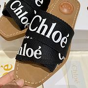 Chloe Black Woody Flat Mule - CHC22U188Z3001 - 3