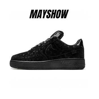 Louis Vuitton Nike Air Force 1 Low By Virgil Abloh All Black