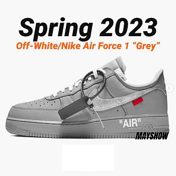 A Paris-Exclusive Off-White x Nike Air Force 1 Low Is Releasing In Grey