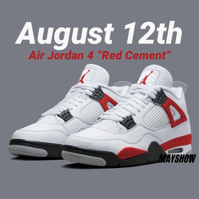 Air Jordan 4 “Red Cement” Releasing In August 2023 DH6927-161 - 1