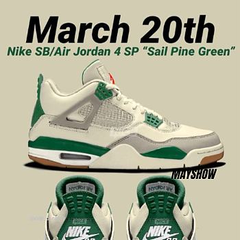 Nike SB x Air Jordan 4 “Pine Green” Expected To Release This March