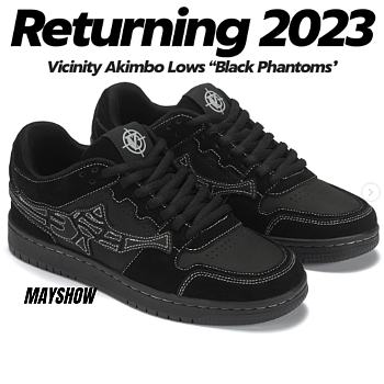 Vicinity Akimbo Lows 'Black Phantom' Low Top Sneakers