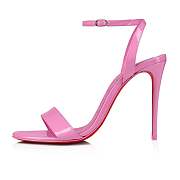 Christian Louboutin Loubigirl 100 Pink Patent Sandals - 3210850P754 - 3