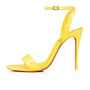 	 Christian Louboutin Loubigirl 100 Yellow Patent Sandals - 3210850Y298 - 2