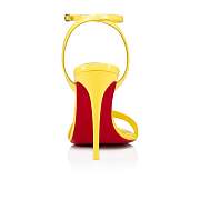 	 Christian Louboutin Loubigirl 100 Yellow Patent Sandals - 3210850Y298 - 3