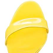 	 Christian Louboutin Loubigirl 100 Yellow Patent Sandals - 3210850Y298 - 4