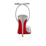 	 Christian Louboutin Spikaqueen 100 Silver PVC Pumps - 3220981S281 - 3