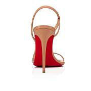 Christian Louboutin Rosalie 100 Nude Leather Sandals - 3210190PK1A - 3