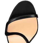 Christian Louboutin Rosalie 100 Black Leather Sandals - 3210190BK01 - 5