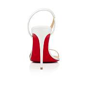 	 Christian Louboutin Rosalie 100 White Leather Sandals - 3210190W222 - 2