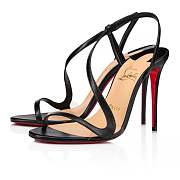 	 Christian Louboutin Rosalie 100 Black Suede Sandals - 3221246B627 - 2