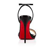 	 Christian Louboutin Loubi Queen 120 Black Nappa Sandals - 1191582BK01 - 2