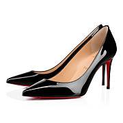 Christian Louboutin Kate 85 Black Patent Pumps - 3191416BK01 - 5