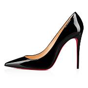 Christian Louboutin Kate 100 Black Patent Pumps - 3191411BK01 - 3