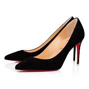 Christian Louboutin Kate 85 Black Suede Pumps - 3191417BK01 - 3