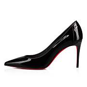 Christian Louboutin Sporty Kate 85 Black Patent Pumps - 3191416BK01 - 3