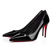 Christian Louboutin Sporty Kate 85 Black Patent Pumps - 3191416BK01 - 5