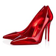 Christian Louboutin Kate 100 Red Mirror Patent Pumps - 3210399R492 - 5