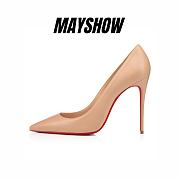 Christian Louboutin Kate 100 Nude 1 Nappa Pumps - 1210663N247 - 1