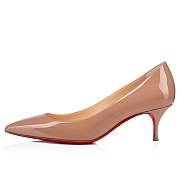 Christian Louboutin Kate 55 Nude Patent Pumps - 3191390PK1A - 2