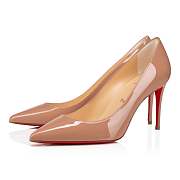 Christian Louboutin Kate 85 Nude Patent Pumps - 3191416PK1A - 4