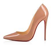 Christian Louboutin Kate 120 Nude Patent Pumps - 3130694PK1A - 2